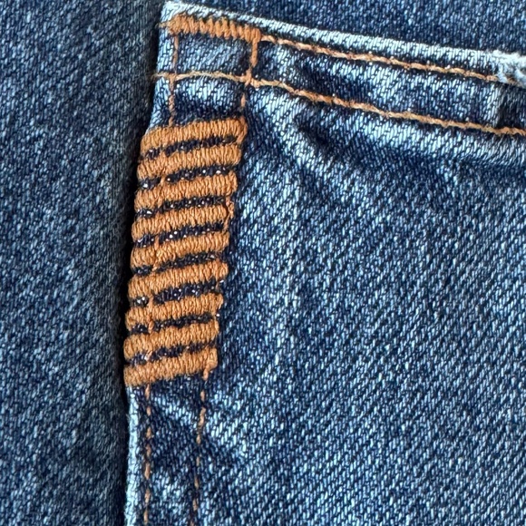 PAIGE Colette Crop Flare Jeans 28 High Rise Button Fly Raw Hem Cropped Denim - Picture 8 of 17
